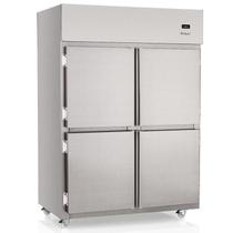 Geladeira/Refrigerador Comercial Aço Revestido com Película Tipo Inox 4 Portas Cegas GRCS-4P Gelopar
