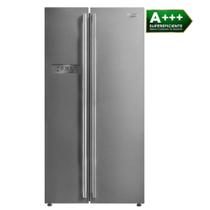 Geladeira refrigerador midea side by side prata 528l127v