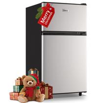 Geladeira Retrô WANAI 98L - 3,5 Pés Cúbicos com Freezer - Prata
