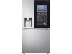 Geladeira Smart LG Frost Free Inverter 598L Side by Side InstaView Craft Ice UVnano Cor Inox Look - GC-X257CSHS