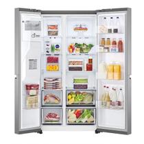 Geladeira Smart LG Side by Side UVnano 611L Motor Inverter GC-L257SLP1 220V