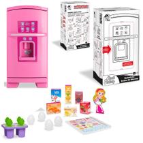 Geladeira Sweet Fantasy C/ Acessórios para Menina Infantil Brinquedo Cozinha