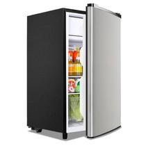 Geladeira WANAI Compact de 3,2 pés cúbicos com freezer Bedroom Silver Geladeira WANAI Compact de 3,2 pés cúbicos com freezer Bedroom Silver