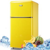 Geladeira WANAI de 3,5 pés cúbicos com freezer Retro Dual Door Cream