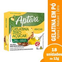Gelatina Apti Zero Abacaxi 12g - Embalagem com 18 Unidades