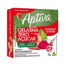 Gelatina Apti Zero Morango Silvestre 12g - Embalagem com 18 Unidades