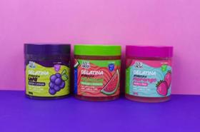 Gelatina Ativadora de Cachos BetoBita - Iuza Cosméticos 500g Kit:Kit 3 Unidades Gelatina Ativadora de Cachos BetoBita - Iuza Cosméticos 500g Kit:Kit 3 Unidades