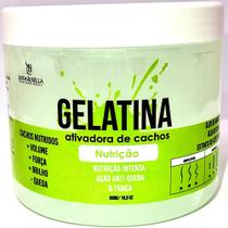 gelatina ativadora de cachos naturais 500g - nutrição profunda cabelo cacheado ondulado - LINDA E BELLA