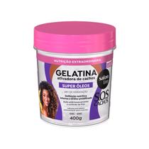 Gelatina Ativadora de Cachos Super Óleos 400g - Salon Line Gelatina Ativadora de Cachos Super Óleos 400g - Salon Line