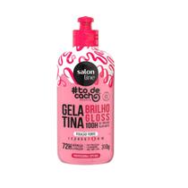 Gelatina Brilho Gloss Salon Line todecacho Fixação Forte 310g