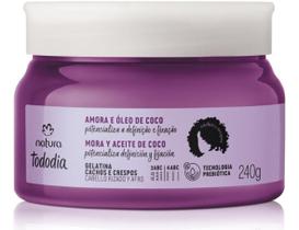 Gelatina Cachos E Crespos Tododia Amora E Óleo De Coco 240g