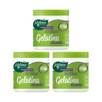 Gelatina Capilar Kolene 500G Volumao - Kit Com 3Un