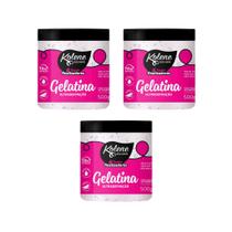 Gelatina Capilar Kolene Ultra Definiçao 500g - Kit C/ 3un