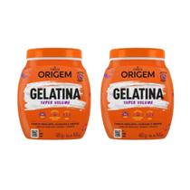 Gelatina Capilar Origem 400G Super Volume - Kit Com 2Un