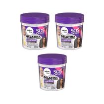 Gelatina Capilar Salon Line 400G Sos Cachos Super Oleos- 3Un