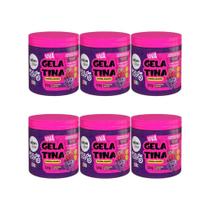 Gelatina Capilar Salon Line 550G Todecacho Kids Uva - 6Un