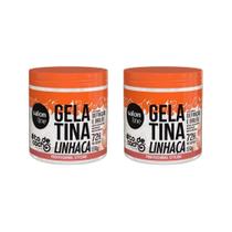 Gelatina Capilar Salon Line 550G Todecacho Linhaca-Kit C/2Un