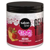 Gelatina Capilar Salon Line Tô de Cachos Ricino 550g