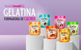 Gelatina Capilar Umidiliz Maxima Definição Muriel 500 gr Gelatina Capilar Umidiliz Maxima Definição Muriel 500 gr