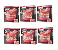 Gelatina Cremosa de Morango c/ Leite Condensado 15g - Kit c/ 6un (70067) - Dr. Oetker Gelatina Cremosa de Morango c/ Leite Condensado 15g - Kit c/ 6un (70067) - Dr. Oetker