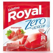 Gelatina de Morango Zero Açúcar Royal 12g Gelatina de Morango Zero Açúcar Royal 12g
