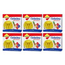Gelatina Diet Vit C Abacaxi 10g Lowçucar Kit 6 Sobremesa Zero Açúcar Preparo Prático