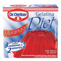 Gelatina em Pó Dr. Oetker Sabor Morango Diet 12g