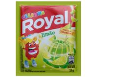 Gelatina Em Po Limão Royal Pacote 25g Kit 12 Pacotes