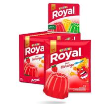 Gelatina em Pó Royal Morango 25g Display 15 unidades