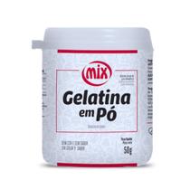 Gelatina em Pó sem sabor e sem cor com 50g Mix