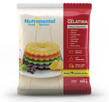 Gelatina framboesa nutrimental 500g rende 83 porções de 80ml