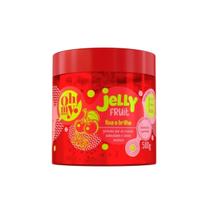 Gelatina Jelly Fruit Oh My! Cereja Fixa e dá Brilho 500g Gelatina Jelly Fruit Oh My! Cereja Fixa e dá Brilho 500g