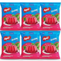 Gelatina Kit 6 Pacotes Apti Sabores Rende 504 Porções Gelatina Kit 6 Pacotes Apti Sabores Rende 504 Porções