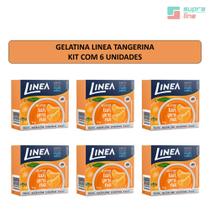 Gelatina Linea Tangerina - kit c/ 6 unds