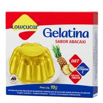 Gelatina Lowçucar Sabor Abacaxi 10g