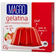 Gelatina Magro com Sucralose Sabor Morango Silvestre 10G Gelatina Magro com Sucralose Sabor Morango Silvestre 10G