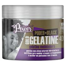 Gelatina Modeladora Para Crespos Black Gold Soul Power 400g Gelatina Modeladora Para Crespos Black Gold Soul Power 400g
