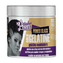 Gelatina Modeladora Power Black Gold Gelatine 400g - Soul Power