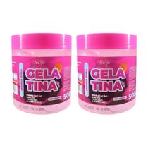 Gelatina Naxos 500G Manga Rosa - Kit Com 2Un