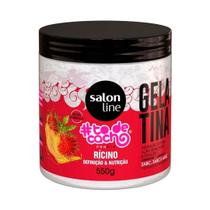 Gelatina Óleo de Rícino todecacho Definição e Nutrição Salon Line 550g