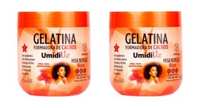 GELATINA PARA CABELO FORMADORA CACHOS MURIEL 500G - RICINO - KIT C/2un