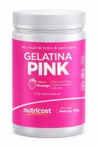 Gelatina Pink Nutricost Sabor Morango 150g Chá Misto Solúvel com Fibras, Frutas e Extratos Naturais Gelatina Pink Nutricost Sabor Morango 150g Chá Misto Solúvel com Fibras, Frutas e Extratos Naturais