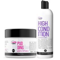 Gelatina Pudding Curly Care E Condicionador High Condition