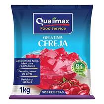 Gelatina Sabor Cereja Qualimax Rende 84 Porções 1kg