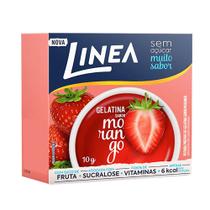 Gelatina Sabor Morango Zero Açúcar Linea 10g Gelatina Sabor Morango Zero Açúcar Linea 10g