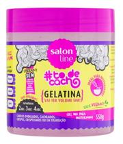 Gelatina Salon Line Rosa To De Cacho Vai Ter Volume Sim 550g