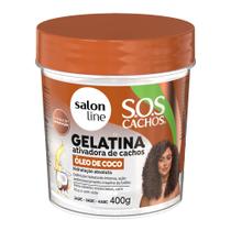 Gelatina Salon Line S.O.S Cachos Ativador de Cachos Óleo de Coco 400g