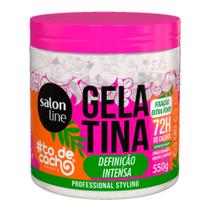 Gelatina Salon Line To De Cacho Definição Intensa Fixação Extra Forte 550g Gelatina Salon Line To De Cacho Definição Intensa Fixação Extra Forte 550g