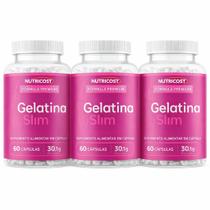 Gelatina Slim Nutricost 60 Cápsulas Suplemento Alimentar Fórmula Avançada Gelatina Slim Nutricost 60 Cápsulas Suplemento Alimentar Fórmula Avançada
