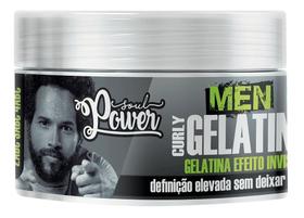 Gelatina Soul Power Efeito Invisivel Men Curly 250g